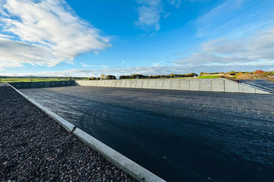 Crop fed Anaerobic Digestion plant storage clamp upgrade